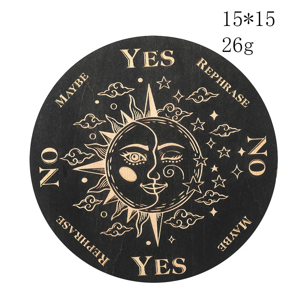Planche de pendule de radiesthésie et de divination