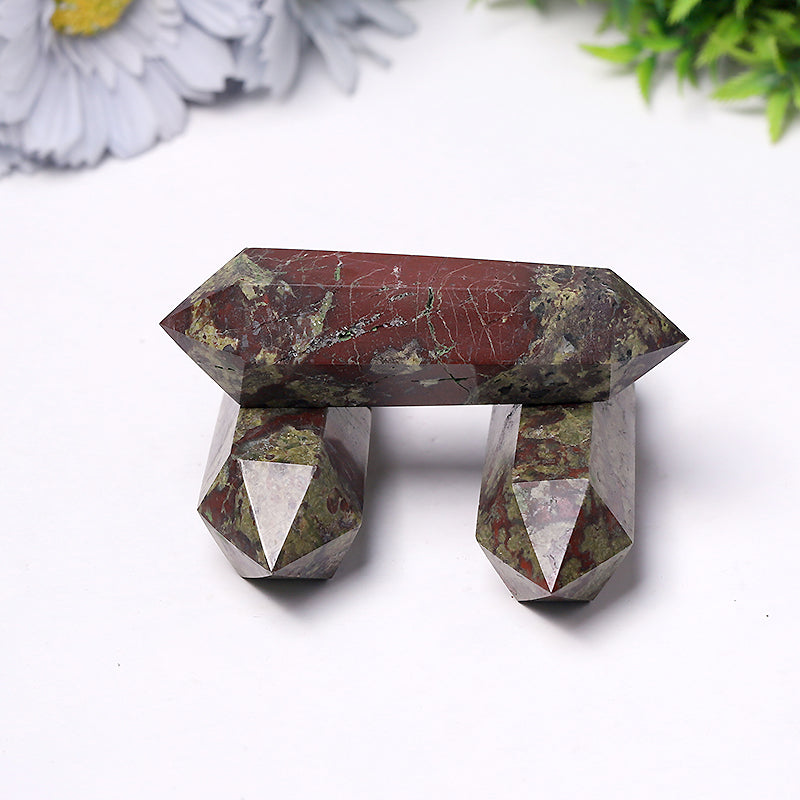 Dragon Blood Stone Double Point Tower 2.4-4.5 in Healing Crystal