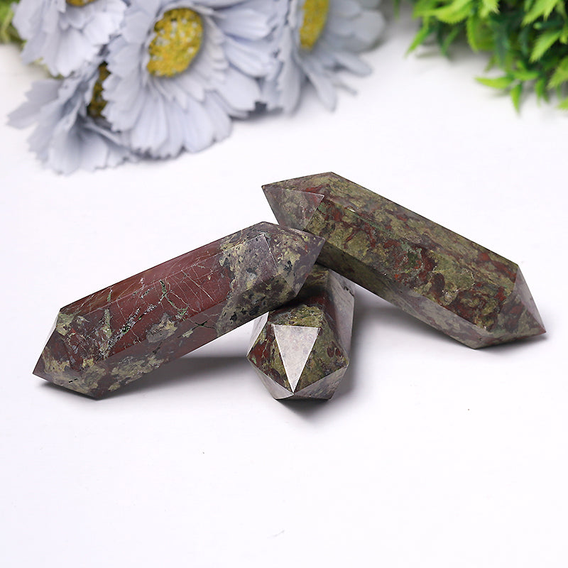 Dragon Blood Stone Double Point Tower 2.4-4.5 in Healing Crystal