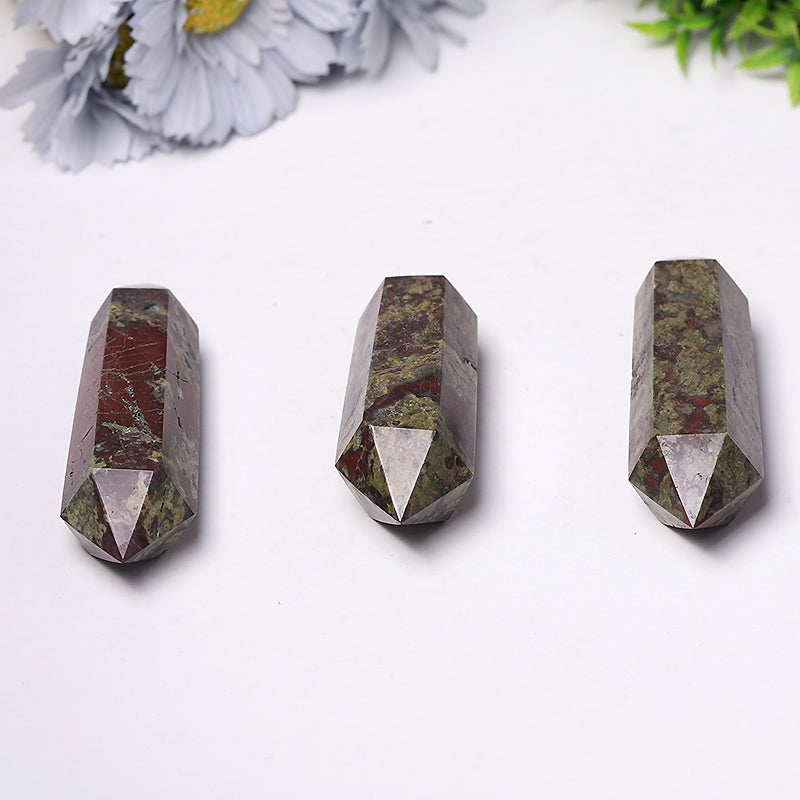 Dragon Blood Stone Double Point Tower 2.4-4.5 in Healing Crystal