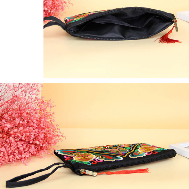 Portefeuille Dragon Papillon Cosmos Fleur Spirituelle 14x25cm