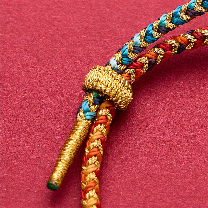 Bracelet porte-bonheur Dragon Feng Shui avec breloque en cuivre