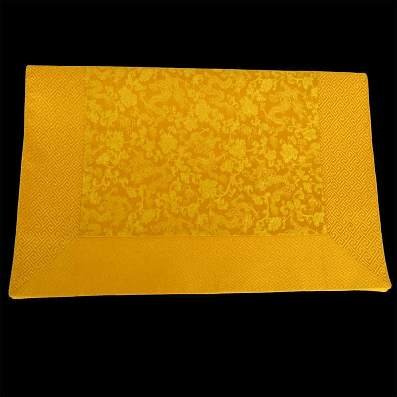 Tapis d'autel de prière tibétain Jacquard à motif de dragon 70 cm
