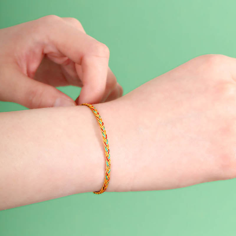 Bracelet tressé en écailles de dragon | Protection et force