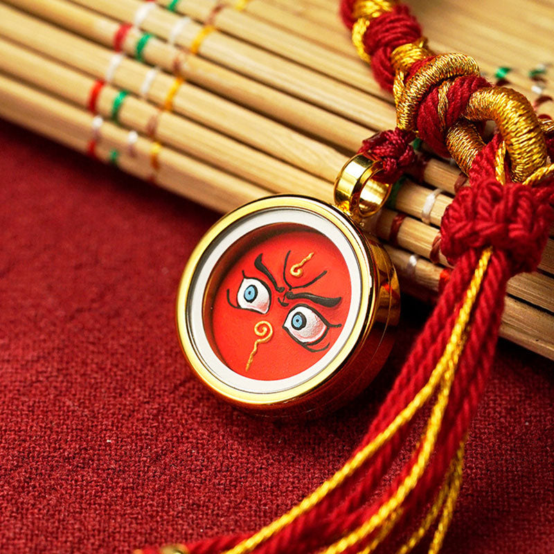 Bracelet porte-bonheur en écailles de dragon avec cinq dieux de la richesse