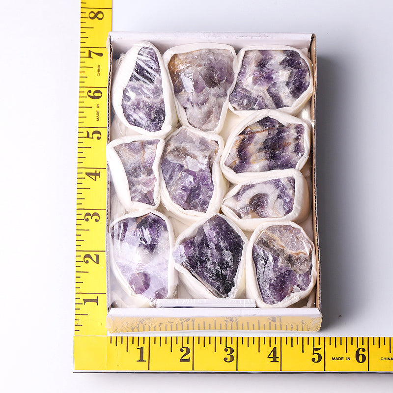 Dream Amethyst Raw Stone Collection Box 5x7 inch