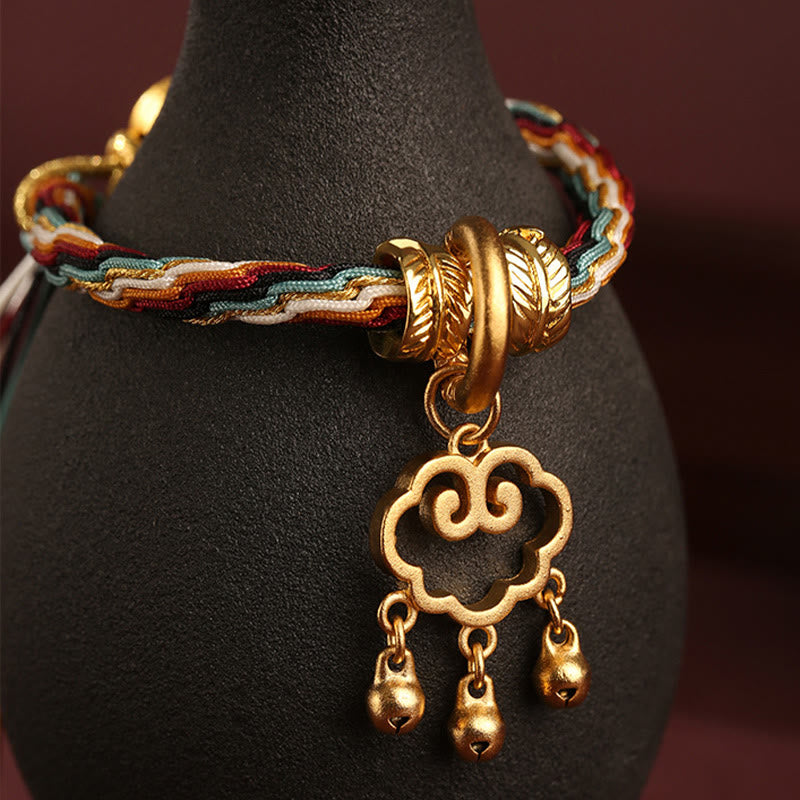 Bracelet spirituel à nœud de réincarnation de couleur Dunhuang
