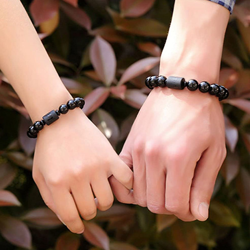 Obsidian Bracelet Phoenix Dragon 10mm and 12mm Beads