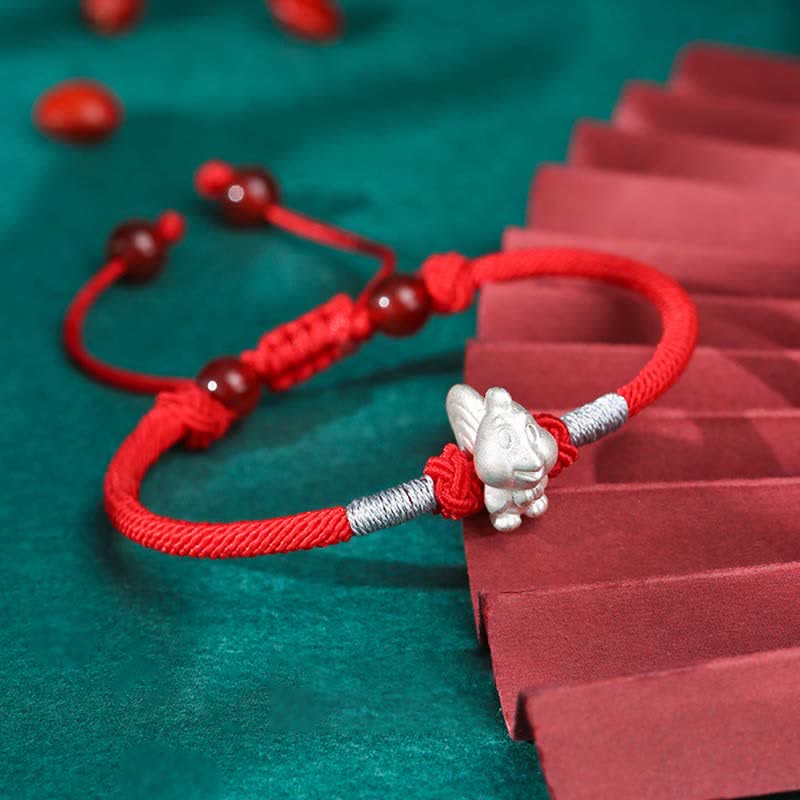 Sterling Silver Chinese Zodiac Luck & Strength Bracelet