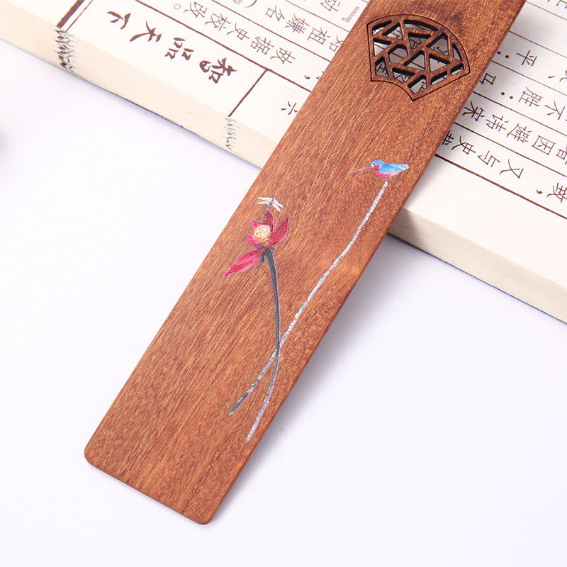 Wooden Four Seasons Bookmarks Set | Zen Decor Gift