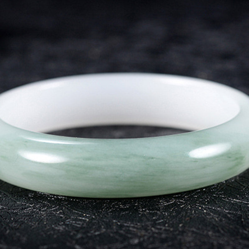 Natural Jade Luck Healing Bangle Bracelet 60-62mm