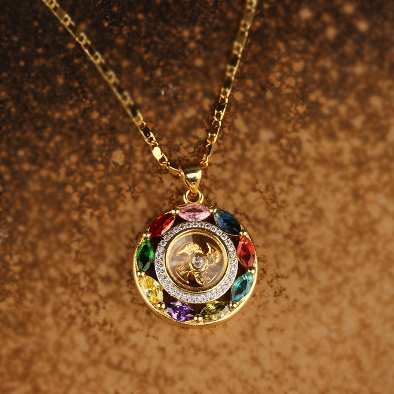 Copper Zircon Wealth Luck Bracelet Necklace | Spiritual Jewelry