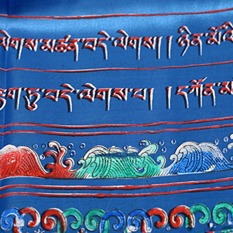 Tibetan Lucky Blessing Khata 240cm Eco Zen Decor