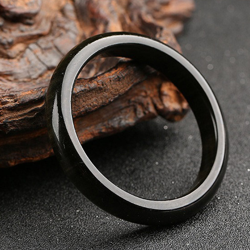 Gold Sheen Obsidian Protection Bracelet | Inner Diameter