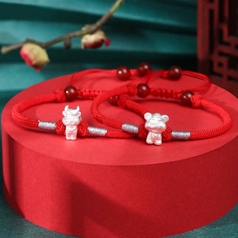 Sterling Silver Chinese Zodiac Luck & Strength Bracelet