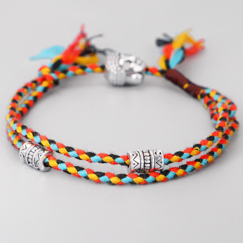 Unisex Buddha Serenity String Bracelet for Good Luck