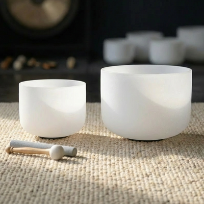 Bols chantants en cristal Earth Star et Soul Star, hauteur parfaite, 10 B3 et 8 C5, avec sac de transport