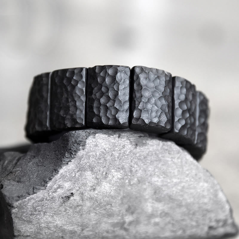 Bracelet couple en bois d'ébène pour la paix et la connexion spirituelle