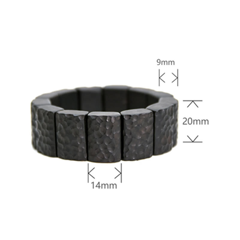 Bracelet couple en bois d'ébène pour la paix et la connexion spirituelle