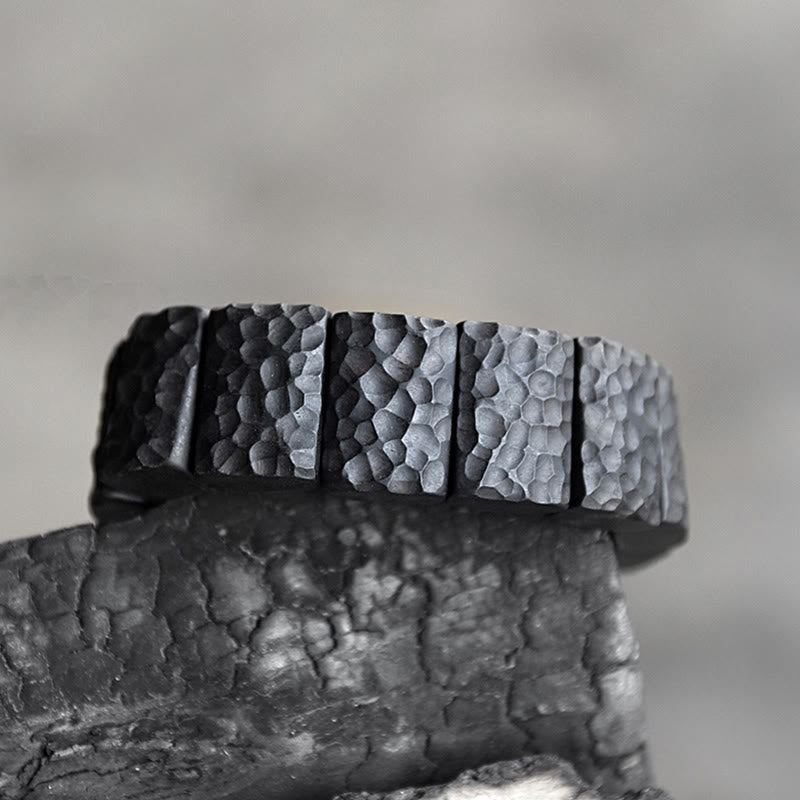Bracelet couple en bois d'ébène pour la paix et la connexion spirituelle