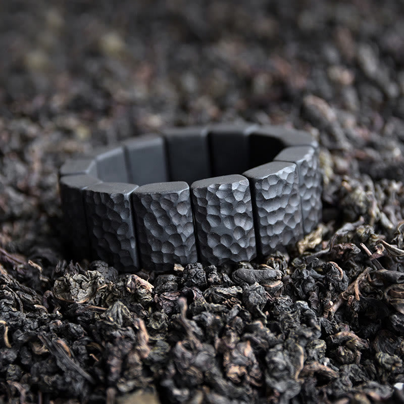 Bracelet couple en bois d'ébène pour la paix et la connexion spirituelle