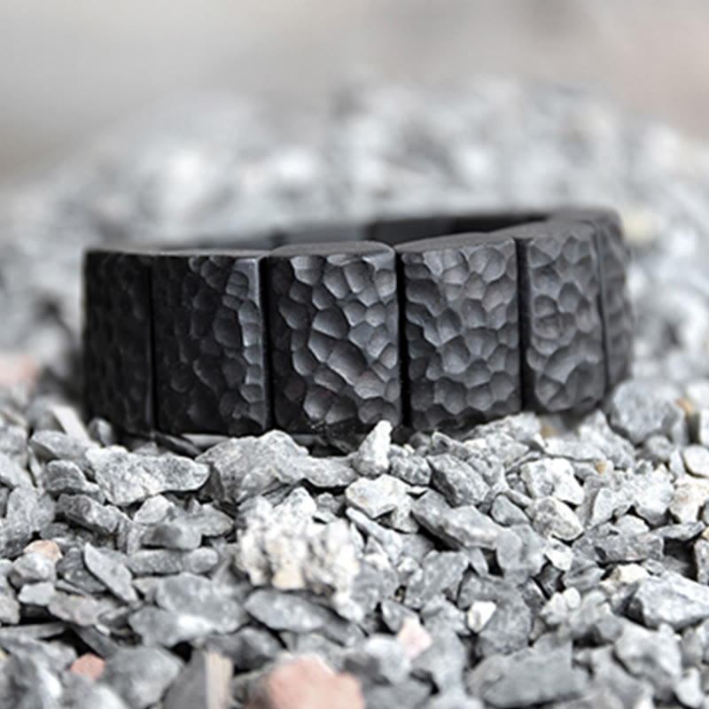 Bracelet couple en bois d'ébène pour la paix et la connexion spirituelle