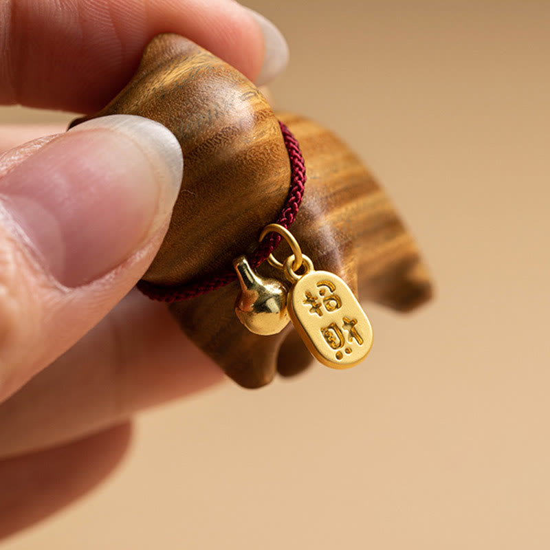 Chat porte-bonheur en bois d'ébène et bois de santal vert, équilibre pour voiture