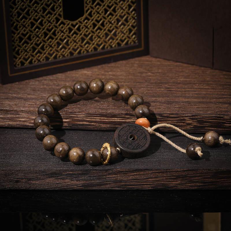 Bracelet d'équilibre en bois d'ébène, fantômes des montagnes, 14-17 cm