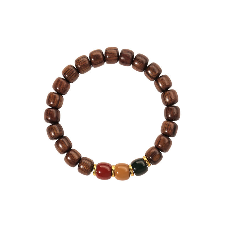 Bracelet en bois d'ébène pour la paix et l'équilibre, pour la guérison spirituelle