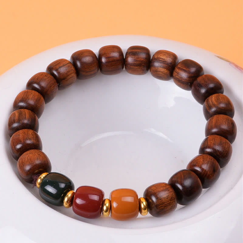 Bracelet en bois d'ébène pour la paix et l'équilibre, pour la guérison spirituelle