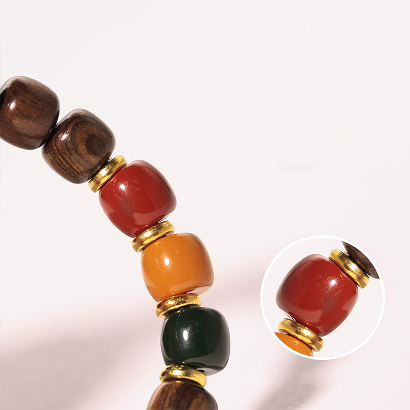 Bracelet en bois d'ébène pour la paix et l'équilibre, pour la guérison spirituelle