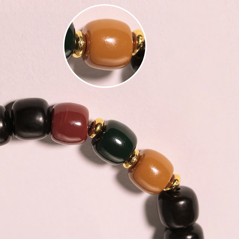 Bracelet en bois d'ébène pour la paix et l'équilibre, pour la guérison spirituelle