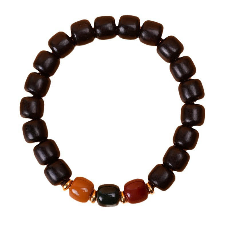 Bracelet en bois d'ébène pour la paix et l'équilibre, pour la guérison spirituelle