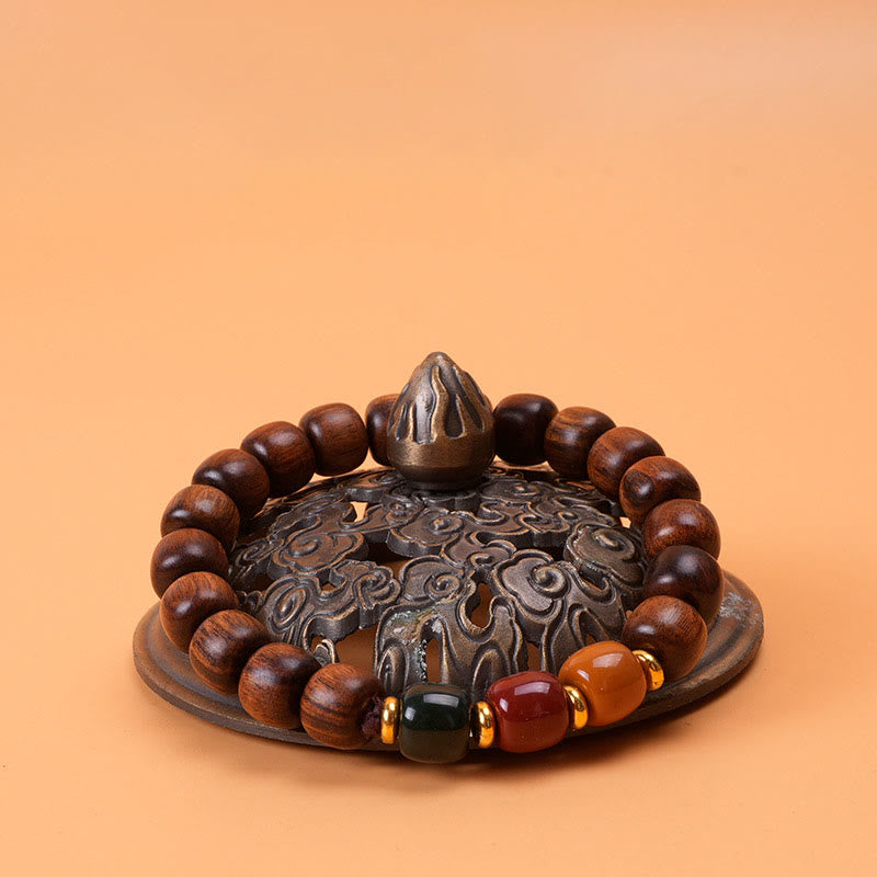 Bracelet en bois d'ébène pour la paix et l'équilibre, pour la guérison spirituelle