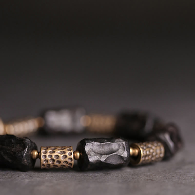 Bracelet spirituel en bois d'ébène | Calme, paix et protection
