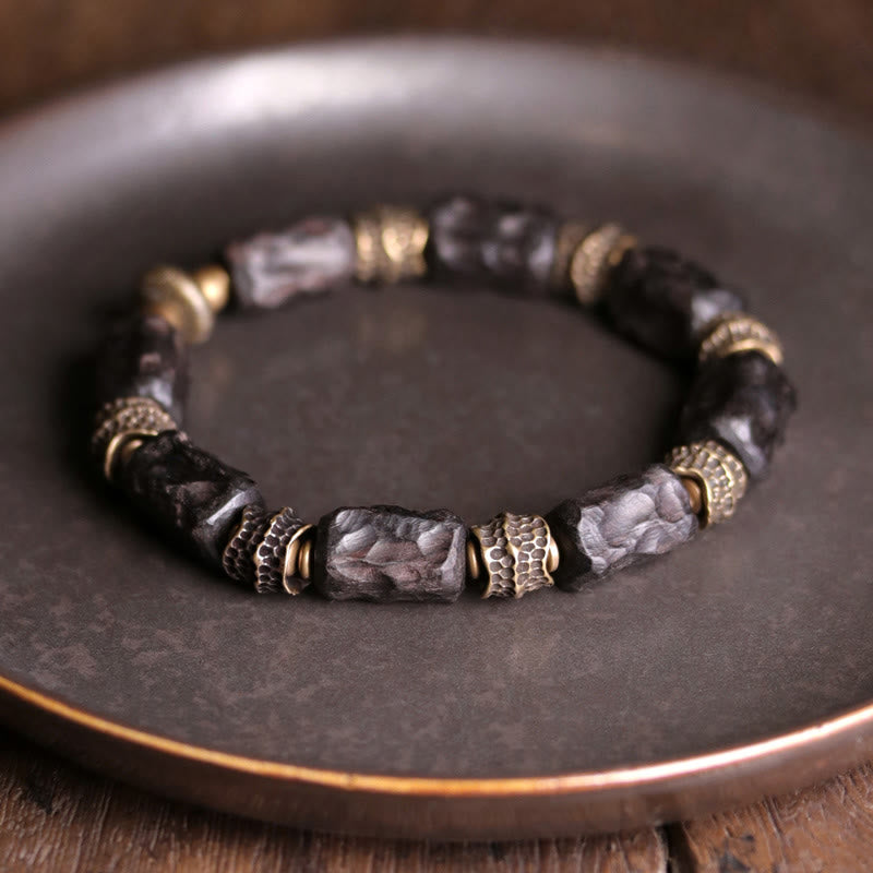Bracelet spirituel en bois d'ébène | Calme, paix et protection