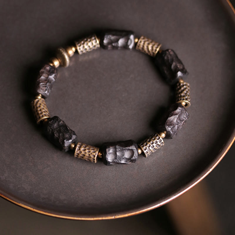 Bracelet spirituel en bois d'ébène | Calme, paix et protection