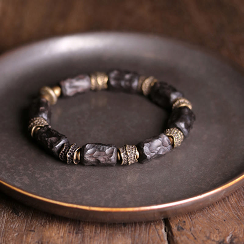 Bracelet spirituel en bois d'ébène | Calme, paix et protection