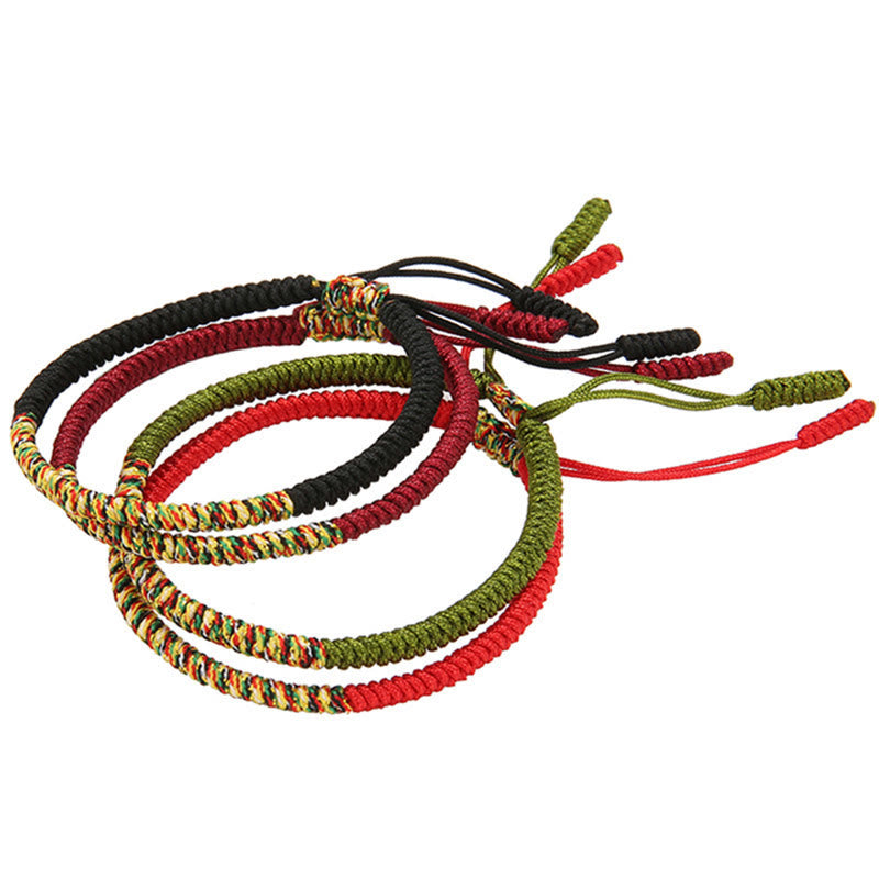 Multicolor Tibetan King Kong Knot Red String Bracelet