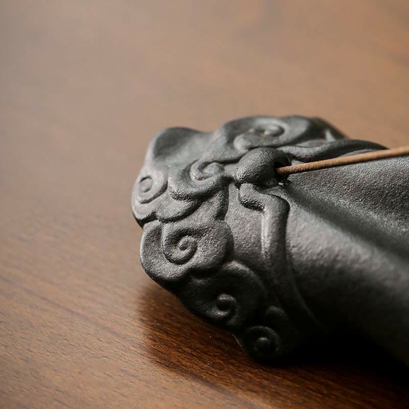 Ceramic Incense Burner Buddha Hand Auspicious Clouds Blessing