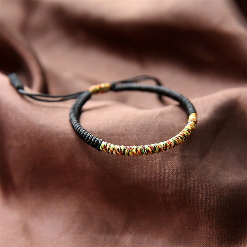 Multicolor Tibetan King Kong Knot Red String Bracelet
