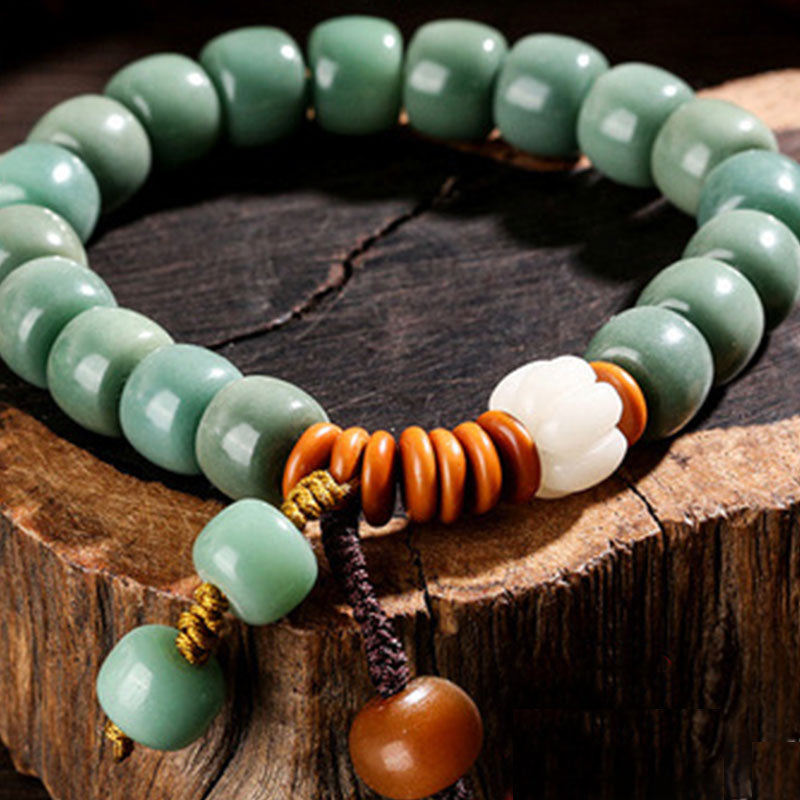 8x10mm Bodhi Seed Spiritual Success Meditation Bracelet