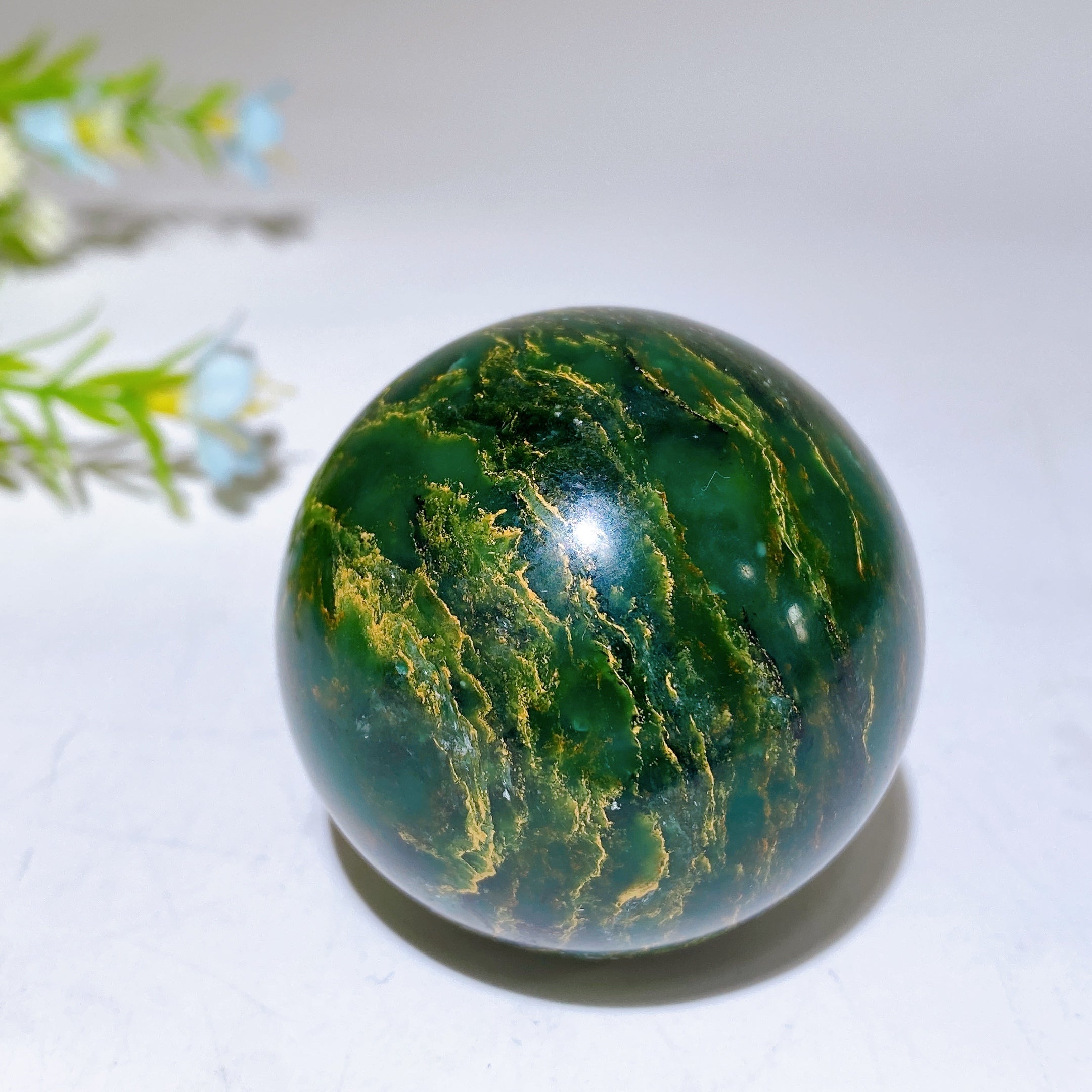 Emerald Crystal Figurines 1.9-3.7 Inch Hand Carved Carvings