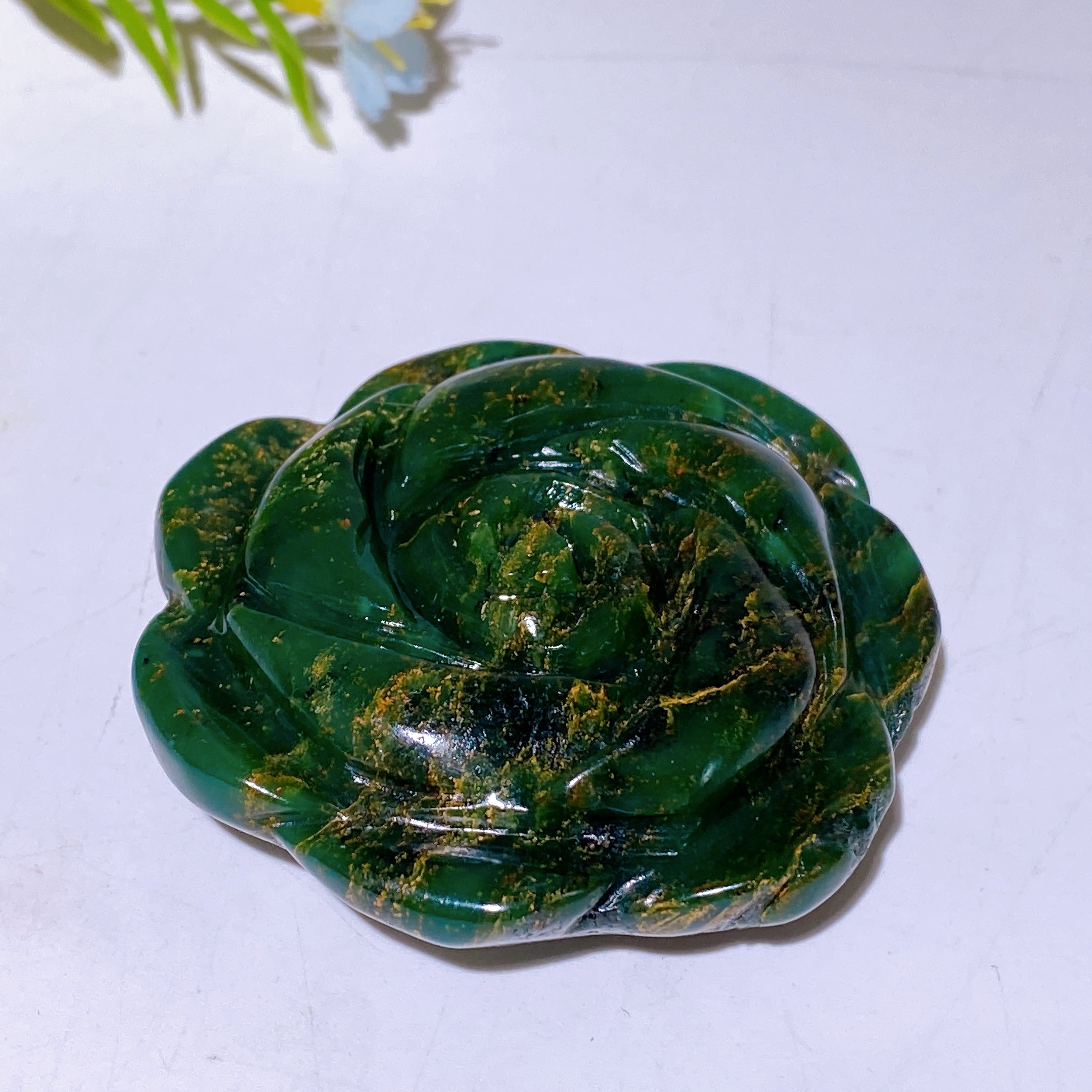 Emerald Crystal Figurines 1.9-3.7 Inch Hand Carved Carvings