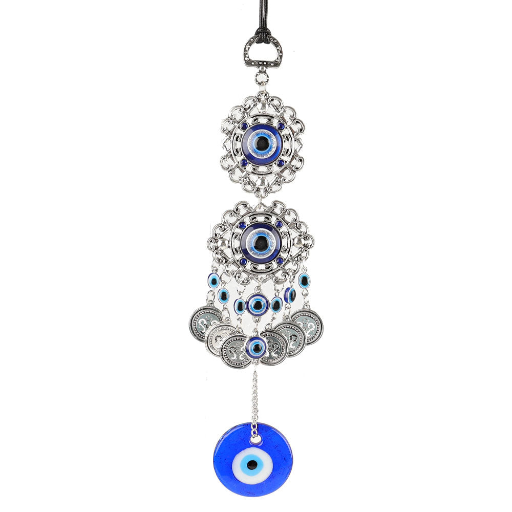 Evil Eye Butterfly Hanging Charm for Protection