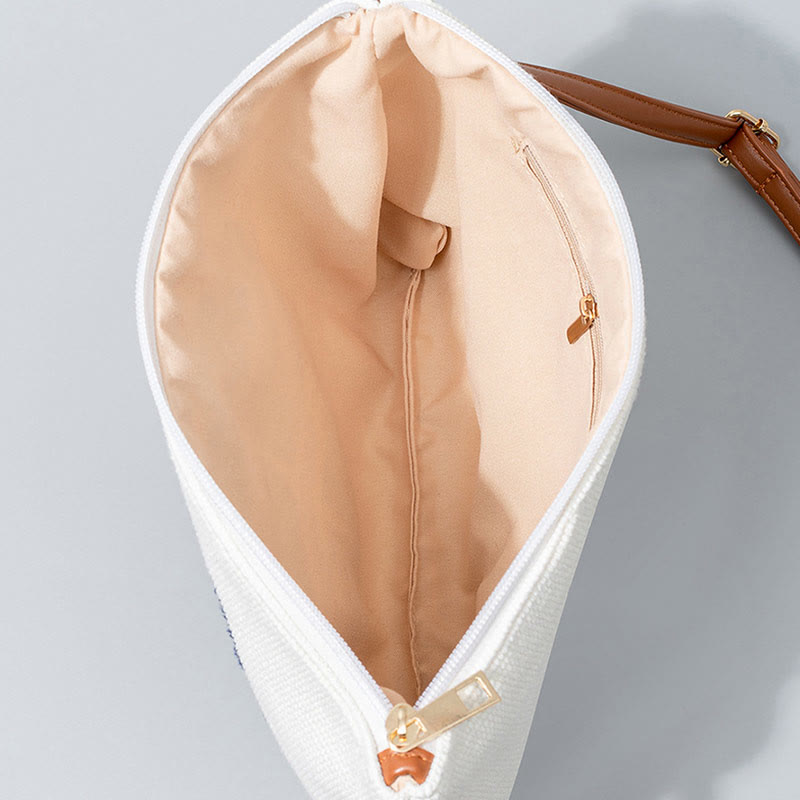 Sac bandoulière en toile Evil Eye avec bandoulière réglable - Symbole de protection