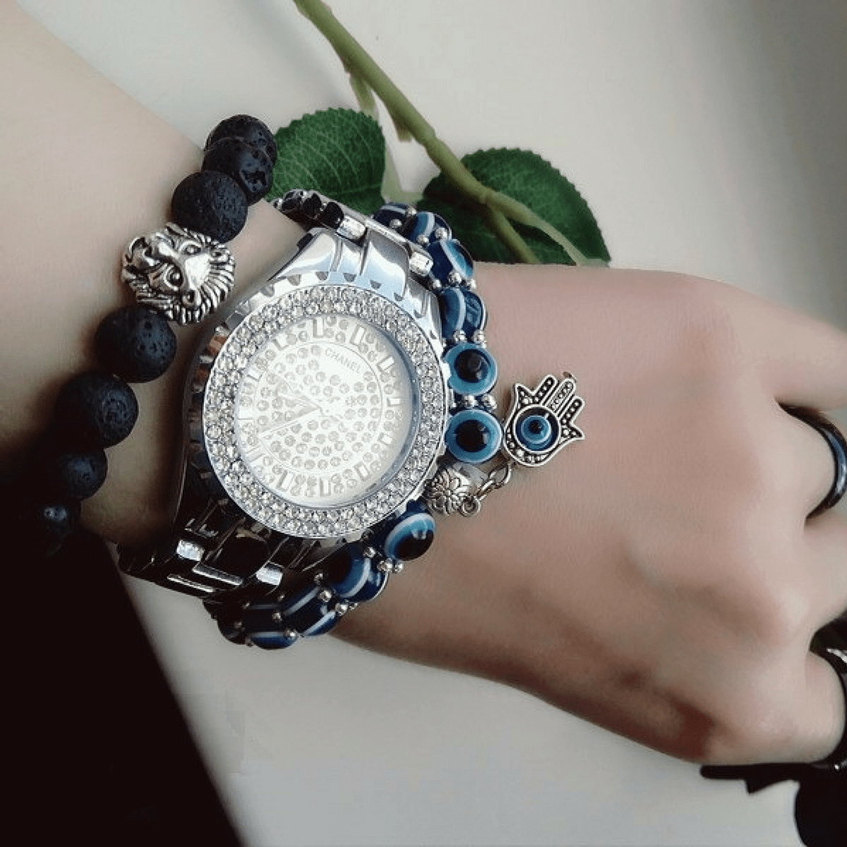 Bracelet de protection contre le mauvais œil Hamsa