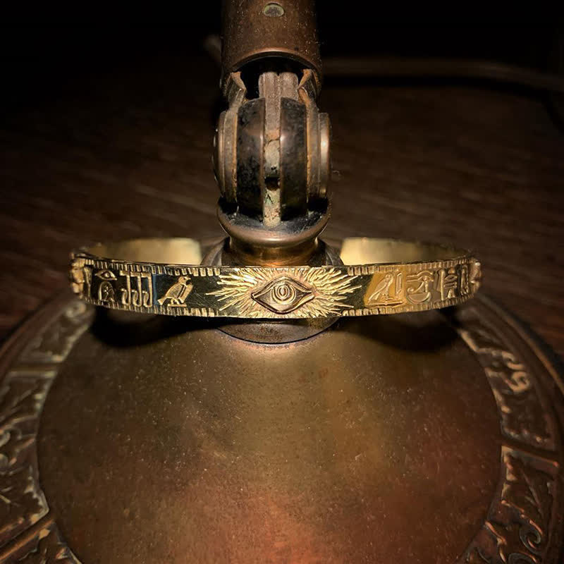Bracelet de protection en cuivre Œil d'Horus | Sons de guérison