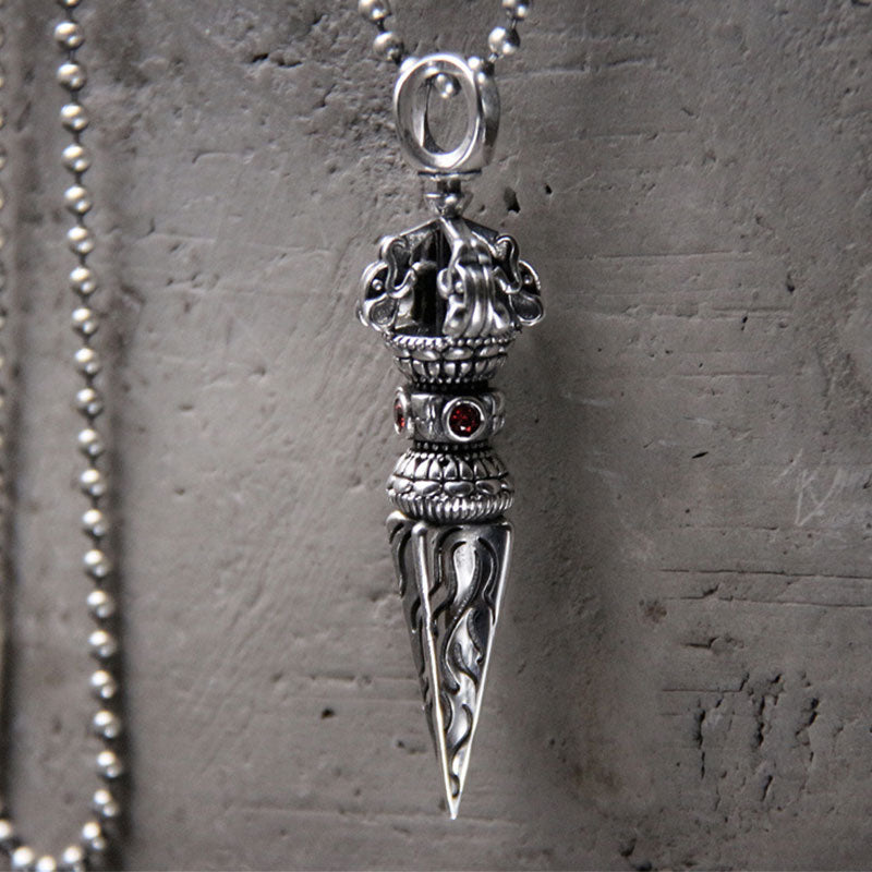 925 Sterling Silver Vajra Spiritual Power Necklace