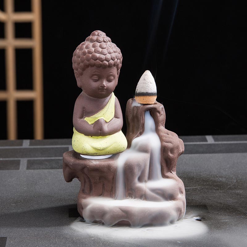 Ceramic Backflow Incense Burner Fountain - Decorative Smoke